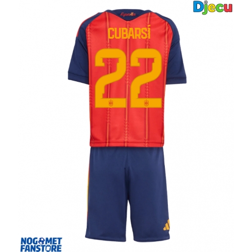 Španjolska Pau Cubarsi #22 Domaci Dres za djecu SP 2026 Kratak Rukav (+ Kratke hlače)